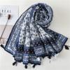 Luxury Fashion Women Scarf Shawl Cotton Linen Feeling Tassel Pashmina Muslim Hijab Wrap Lady Viscose Scarf