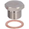 O2 Oxygen Sensor Hex Plug Iron Electroplated Nickel Fastener Hardware Auto Parts M18x1.5