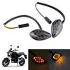 1 Pair Motorcycle Flush LED Turn Signals Light Amber For Honda Grom 20142016