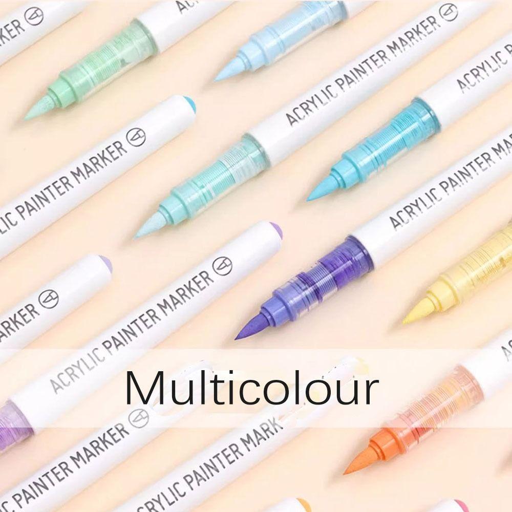 Straight Liquid Acrylic Pen Stackable Color Art Felt Pens High-quality Marker Pen