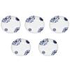 Mino Ware Oval Small Plates Diameter 11cm Set of 5 Hana Imari Made In Japan 508-05