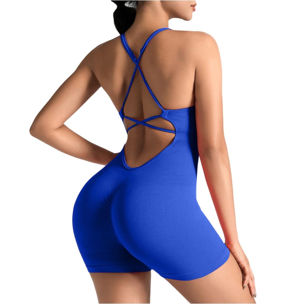 Women's Fashion Tight Peach Hip Lifting One-piece Yoga Wear Fitness Shaping One-piece Suit