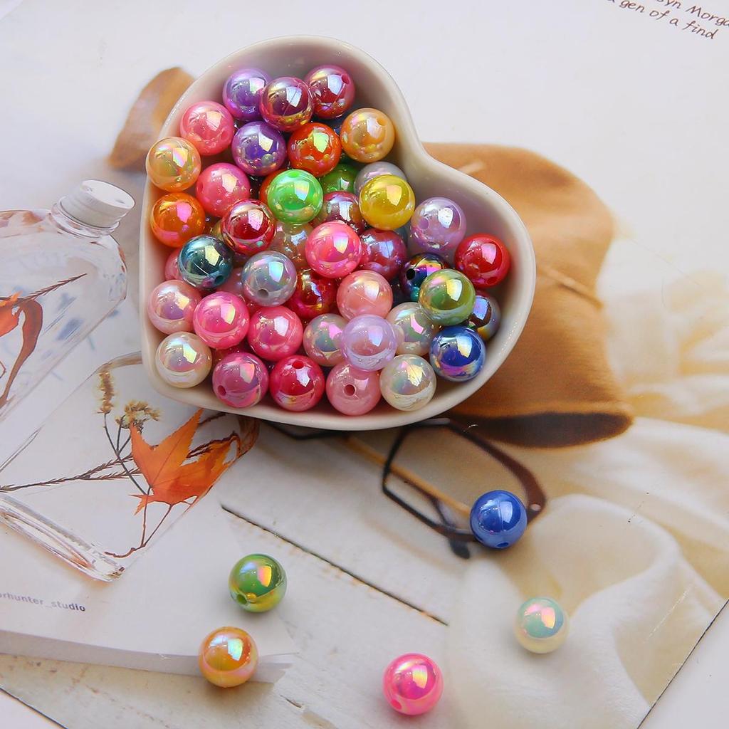 1000-5000 шт. Бусины из искусственного жемчуга ABS разных цветов, блестящие пластиковые разделительные бусины для самостоятельного изготовления ювелирных изделий