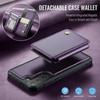 For Samsung Galaxy S21+ 5G Case Leather Mobile Cover with Detachable Magnetic Card Bag