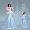 European & American Halloween Cinderella Princess Costume Dress for Role Play