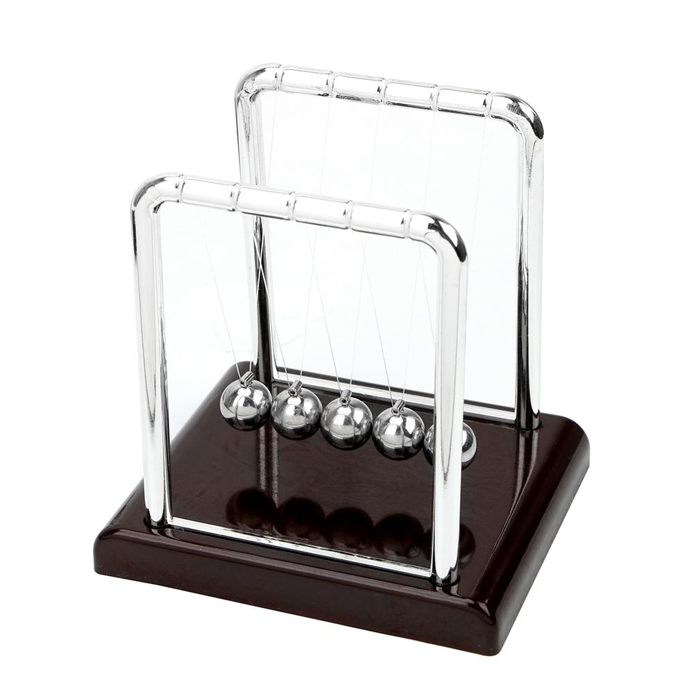 Physics Science Pendulum Desk Table Decor Steel Balance Ball Newton's Cradle Newton Ball Metal Pendulum Ball