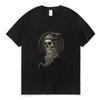 Winya No. 99 Skull Beard T Shirt Men Viking Berserker Print T-shirt Short Sleeve Horror Gothic Cotton Tees Tops Male Clothing