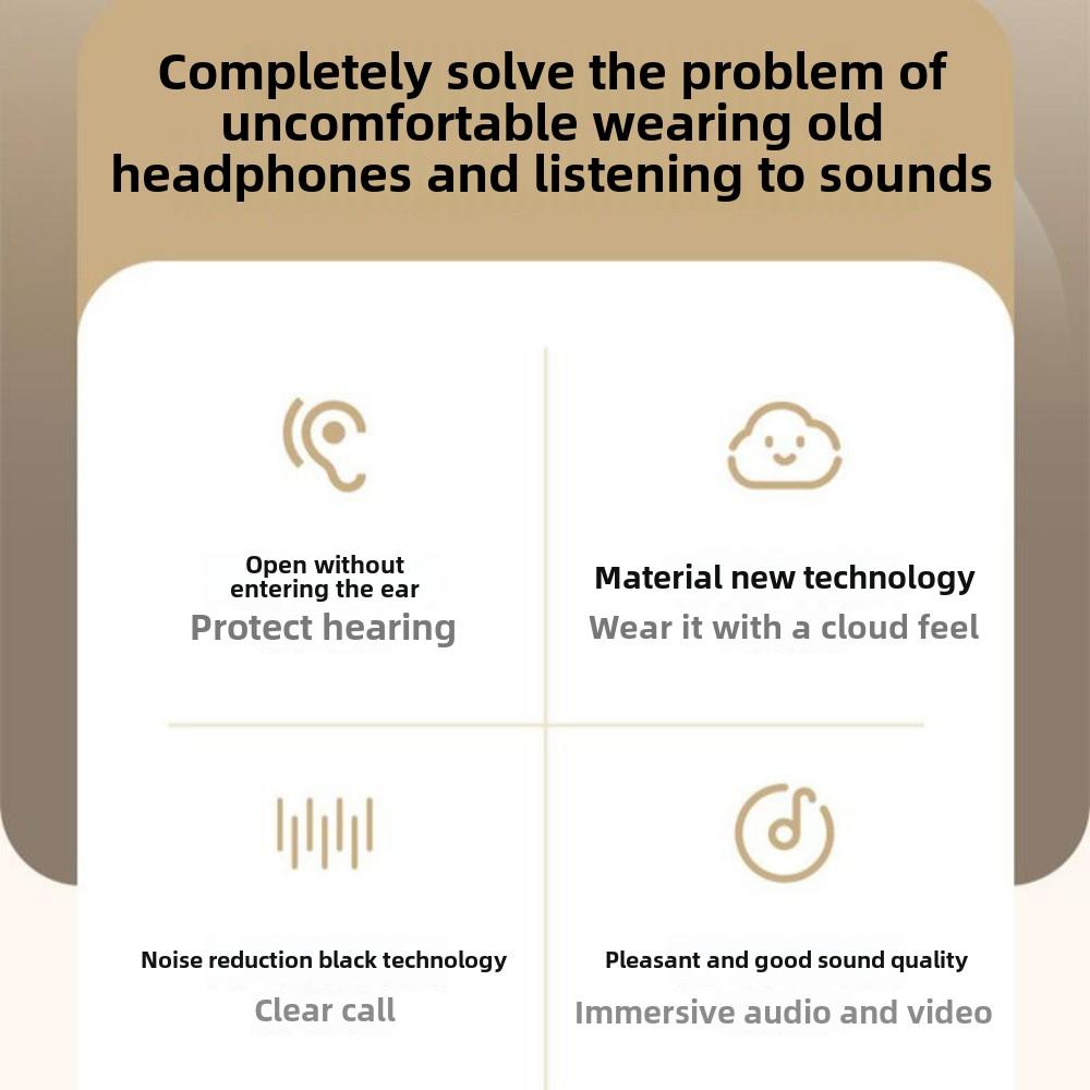 Hanging Ear New Comfortable Wear Bluetooth 5.3 High Sound Quality and Long Battery Life