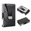 Minimalist Wallet for Men ARW Metal Money Clip Wallet RFID Blocking Aluminum Slim Cash Credit Card Holder