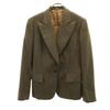 Made In Italy Wool Tailored Jacket 44 Brown Women Used