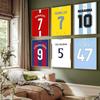 2024 Season Canvas Posters Football Jersey Sports Star Signs Wall Decor Ideal for Fans and Room Aesthetic Decor