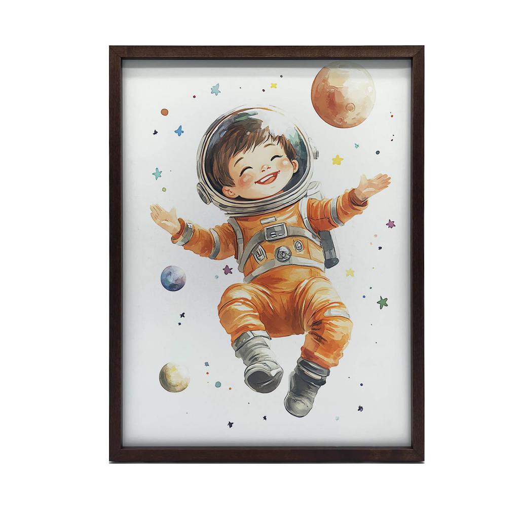 Plakat Mały Kosmonauta Plakat Mały Kosmonauta, 70X100 Cm, Bez Ramy, Płótno Premium Na Blejtramie