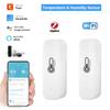 1PC WiFi Temperature and Humidity Sensor, Home Connection Thermometer Compatible with Smart Life Assistant