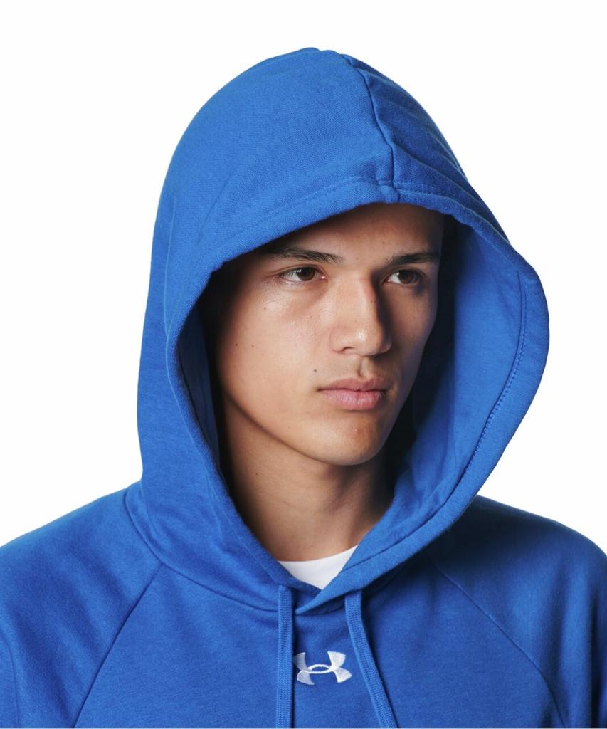 Under Armour UA Rival Fleece Hoodie Tech Blue White SM /
