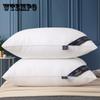 White Bounce Back Pillow Solid Color Soft Comfortable Bedroom Bed Sleep Pillow 5star Hotel Home Single Adult Pillow