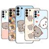 Funny Cartoon Cat Phone Case For Samsung Galaxy S22 Pro S21 S20 Ultra FE S10 Lite 5G S10E S9 S8 Plus Soft TPU Black Cover