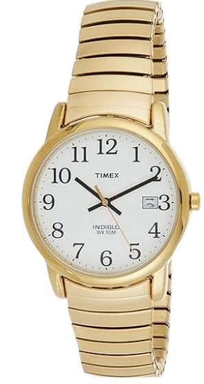 Watch Timex Easy Reader T2H301 Quartz Water Resistant To 3 ATM Mineral Glass White Dial Brass [TIMEX] Men's [Item]