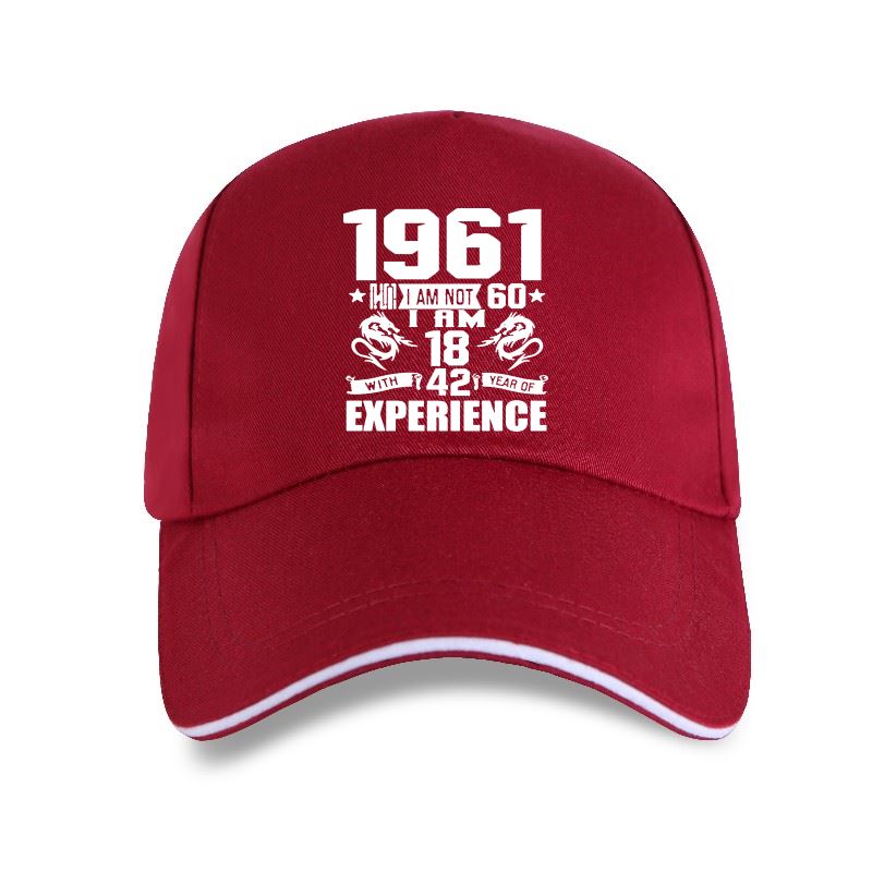 New Cap Hat  Funny Made In 1961 60th Birthday Gift Print Joke 60 Years Awesome Husband Casual Baseball Cap Cotton Unisex