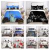 Architectural Printed Bedding Set Microfiber Teens Double Size Bed Set Cover Fashion Highend Home Textiles