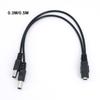 30cm 50cm DC 1 Female To 2 Male Way Connector DC Plug Power Supply Splitter Extend Cable 5.5x2.1mm Cord for Led Strip Light