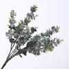 Simulation Plant 7 Fork Eucalyptus Leaf Money Leaf Fake Flower Home Wedding Decoration Simulation Green Plant Pot