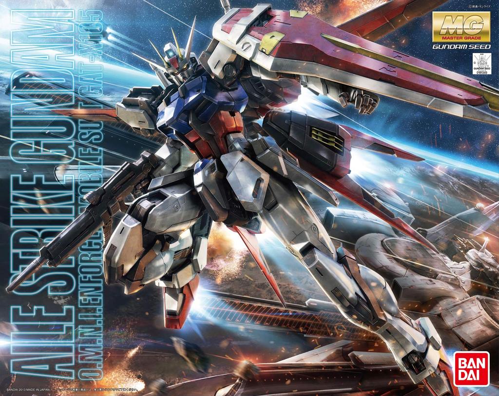 Gundam MG Mobile Suit Gundam SEED Ale Strike Gundam Scale Plastic Model Ver.RM 1/100 Color-coded