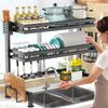 Multi-Function Kitchen Sink Dish Storage and Drain Rack