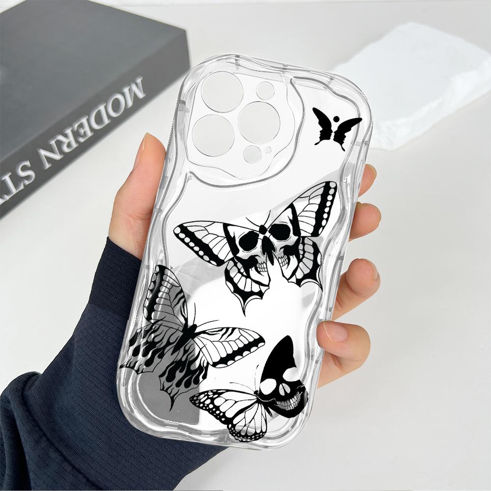 Cute Cartoon Pattern Cream Texture Casing Wavy Edge Soft Silicone Cover Phone Case for OPPO Reno Realme