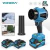 350M/S Brushless Electric Turbo Fan Blower 3000W Cordless Jet Snow Leaf Dust Air Blowing Tool for Makita 18V Battery
