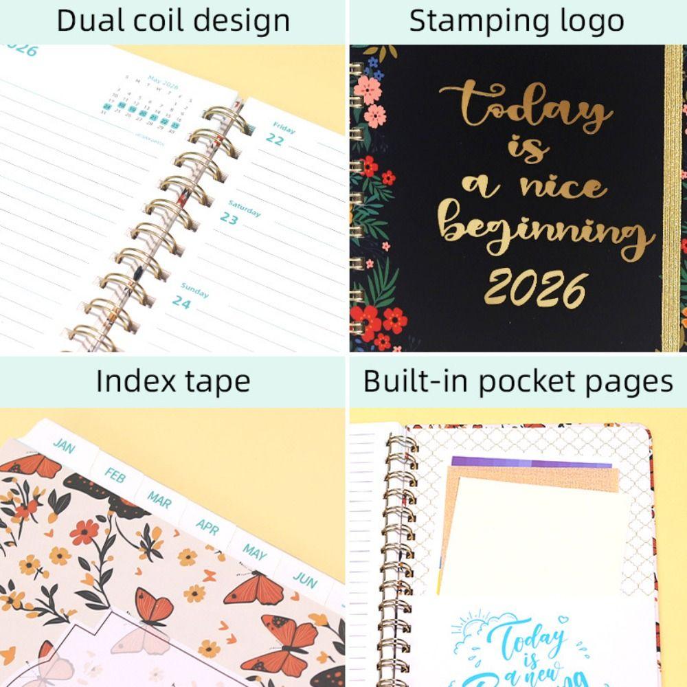 Jan.2026 - Dec.2026 Calendar 2026 Weekly and Monthly Academic Planner High Quality 2026 Planner