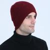 New Autumn and Winter Men's Cable Knitted Woolen Hat with Velvet and Thickened Knitted Warm Cycling Ear Protection and Cold Proof Pullover Hat