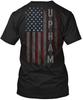 Upham Family American Flag T-Shirt Made In the USA Size S To 5XL