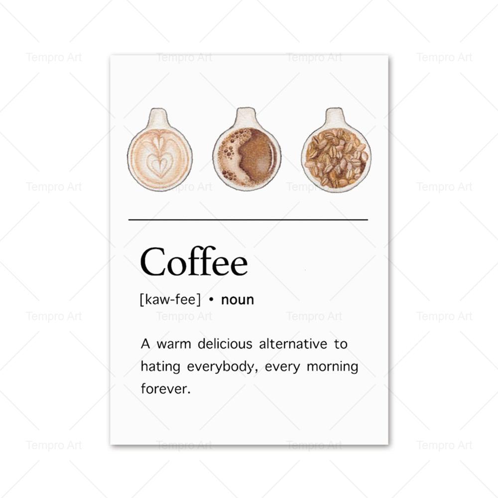 Coffee Poster Prints Minimalist Caffeine Cocoa Cup Canvas Painting Nordic Wal Art Pictures Cofe Kitchen Living Room Home Decor