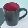 Ceramic Coffee Mug with Colorful Interior Easy-to-Clean Handle Tea Cup 16 OZ Matte Beverage Cup for Latte Tea Cappuccino
