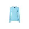 Polo SS22 Cable Knit Sweater Women Sweater Blue WMPOSWENC020334-300