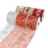 DIY Christmas Wired Edge Christmas Decorations Flower Making Swags New Glitter Ribbon