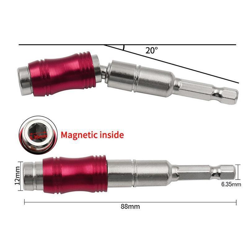 1/2/3PCS Magnetic Screw Drill Tip Drill Screw Tool Quick Change Locking Bit Holder Drive Guide Drill Bit Extensions Pivot Drill