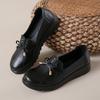 Elderly Shoes Women's Spring and Autumn Mother Shoes Soft-soled Women's Comfortable Leather Shoes Flat-soled Work Single Shoes Non-slip Lightweig