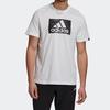 Adidas Brushstroke Running Fitness Training Tee Men Tops White GD5894