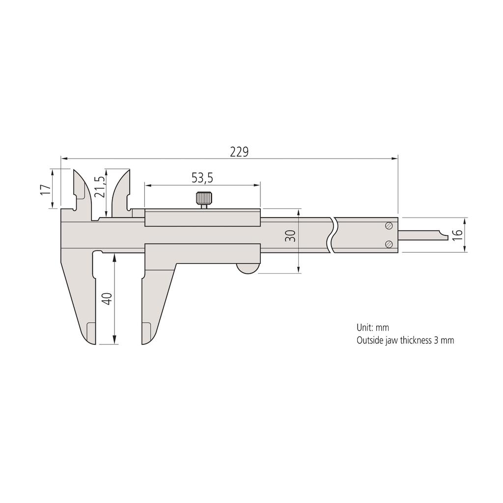 Mitutoyo Caliper N15R 530-102