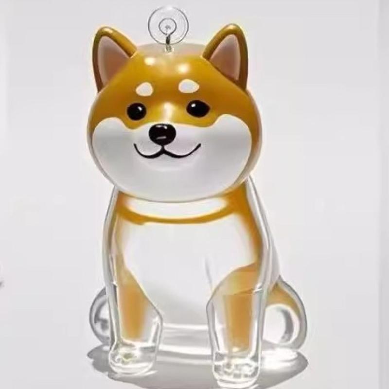 Cartoon Dog Shape Dog Hair Storage Box Hair Grooming Transparent Pet Hair Keychain Diy Handmade Acrylic Puppy Pendants Backpack