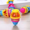 Children Flash Luminous Spinning Top Toy Gyro Catapult Belt Launcher Led Light