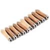 10pcs  90mm / 3.54Inch Wooden File Handle  4mm-Hole  For 4-6 Inch File Of Models