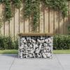 VidaXL Design Gabion Garden Bench 63x44x42 Cm Impregnated Pine Wood 834355