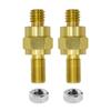 3/8"-16 and 3/8"-24 Brass Long Stud Side Post Terminal Bolts, Standard