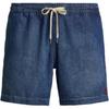 Polo Elastic Drawstring Mid-Rise Embroidered Pony Denim Shorts Men Shorts Blue MNPODNM10920079-400