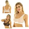 Sexy Sheer Mesh Top Women T Shirt Top Tees Ladies Transparent Shirt Blouse Femme Vestidos Deep U Neck T-shirt