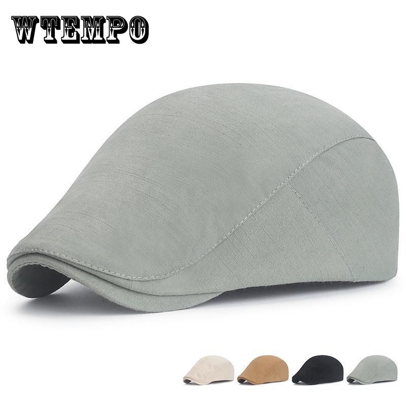 Однотонный женский весенне-летний простой кепка регулируемый размер модный дышащий мужской берет Forward