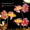 Blessings Mid-Autumn Festival Lantern Handmade Diy Handheld Goldfish   Lantern  Home Decor