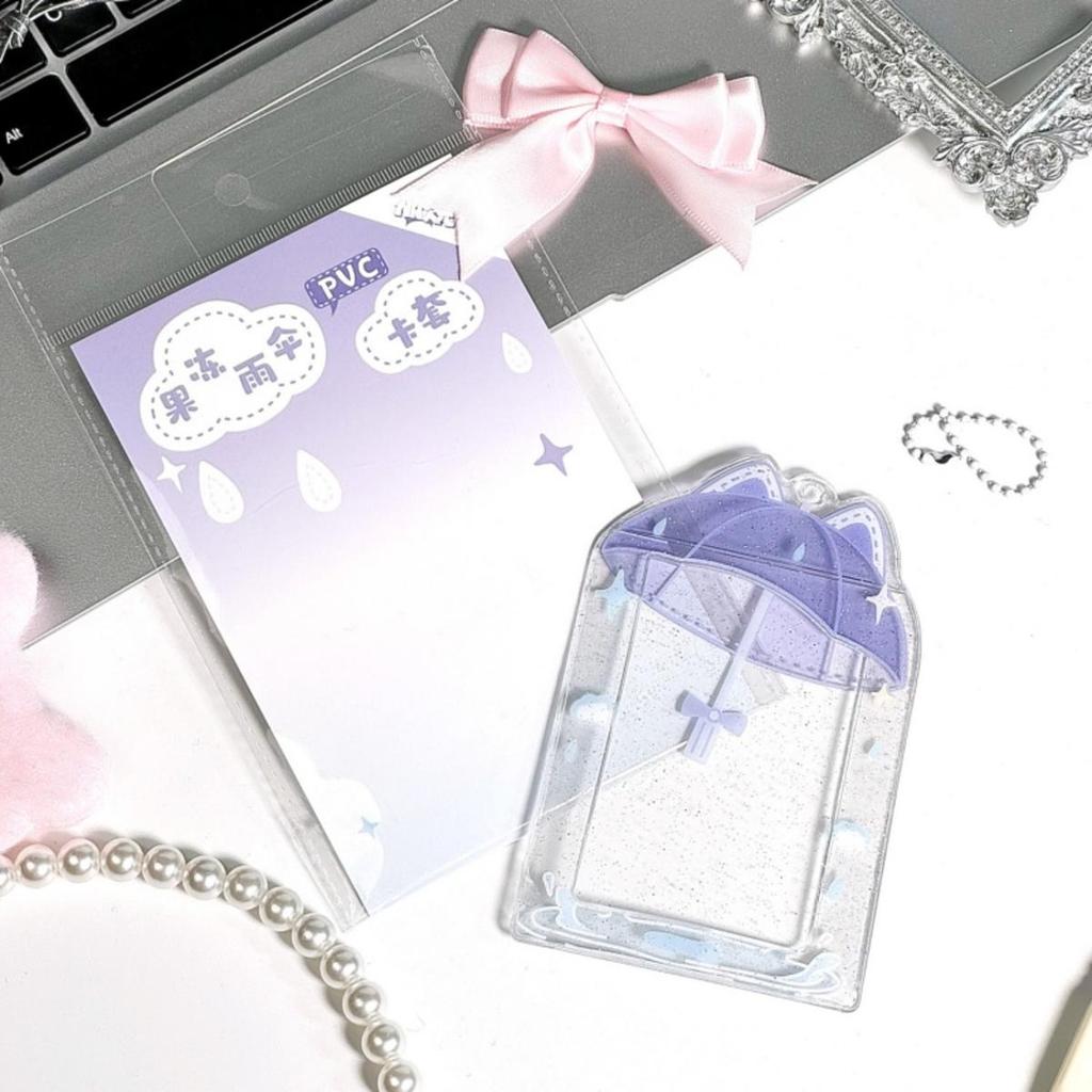 3inch  Photocard Holder with Keychain  Photo Card Sleeves ID Badge Holder Card Protector Mini Album